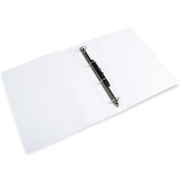 Liderpapel Carpeta Canguro 4 Anillas Mixtas A4 Plástico Color Blanco