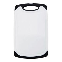 San Ignacio Tabla de Corte TPE / PP Antibacteriana 31,5 x 20 x 0,9 cm Blanco y Negro