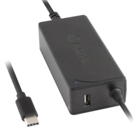 NGS Cargador W-65WTYPEC Universal USB-C 65W para Portátiles y Dispositivos, Carga Rápida y Segura, Compacto para Viaje