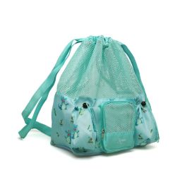 Kiokids Bolso Mochila de Playa Convertible Cocodrilos Sage, Poliéster Transpirable, 3 Bolsillos (Cremallera), 10L, +0 Meses