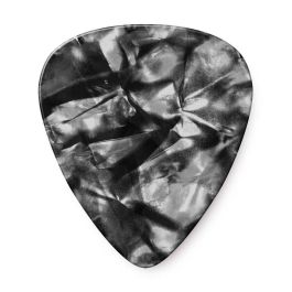 Dunlop Pack 72 Púas de Guitarra Genuine Celluloid Classic Negro Perlado - Medium