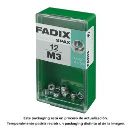 Fadix Tuerca con Autofreno de Cinc M3 - Caja de 12 Unidades