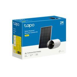 Tp - link Tapo TC82 Cámara de Seguridad Wi-Fi con Panel Solar, Vídeo 2K 3MP, Visión Nocturna a Todo Color, Detección IA, IP65