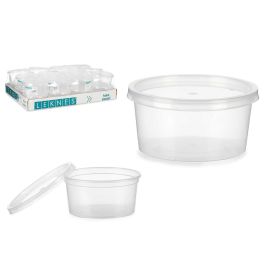 Fiambrera redonda Leknes 500 ml, transparente, 12.5x6.2x12.5 cm, apta microondas (24 Unidades) Precio: 10.50000006. SKU: S3610295