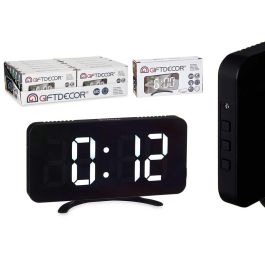 Giftdecor Reloj Espejo Negro 15.7x7.7x1.5 cm (Set de 12) Precio: 168.49999958. SKU: S3611241