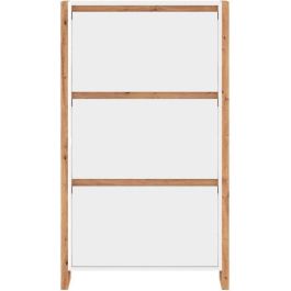 Denver Zapatero 49A DENVER003994 Blanco / Roble 70 x 25 x 125 cm