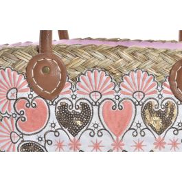 Bolso Mediterraneo DKD Home Decor Azul Rosa 27 x 30 x 56 cm (4 Unidades)