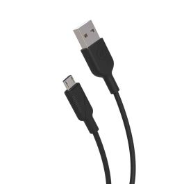 muvit for change cable USB a Micro USB 2,4A/10W 1,2m negro