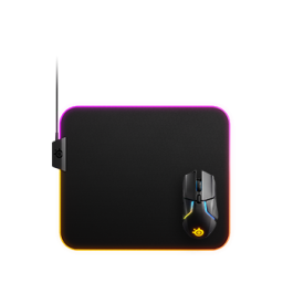 SteelSeries QcK Prism Cloth Medium Alfombrilla de ratón para juegos Negro, Retroiluminación LED, 320x270 mm, Núm. artículo 63825 Precio: 60.78999949. SKU: B1A6RKW8GP