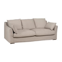 Sofá Beige Tejido Salón 245 X 102 X 100 cm