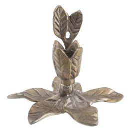 Portavelas Oro Aluminio Decoración 14 X 14 X 12 cm