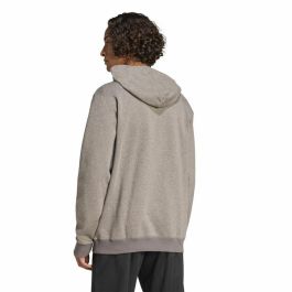 Sudadera con Capucha Hombre Adidas Seasonal Essentials Melange Hoodie Marrón Beige