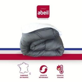 Edredón bicolor ABEIL - 220 x 240 cm - Blanco y gris Precio: 44.68999964. SKU: S7151836