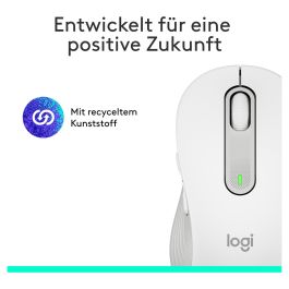 Logitech Ratón M650 Inalámbrico Óptico Wireless Diestro Blanco Crudo