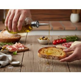 Inde Aceitera Vidrio con Tapón 220 ml 6.3x6.3x18 cm (24 Unidades)