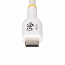 Cable USB Startech USB2EPR2MW Blanco 2 m