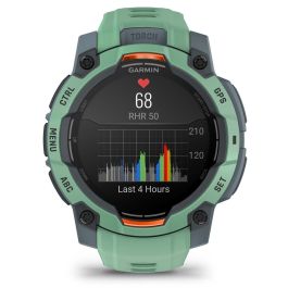 Garmin Instinct 3 Smartwatch AMOLED 1.2" (3,05 cm) 390x390 Píxeles 45mm con GPS y Pantalla Táctil Correa Silicona Verde