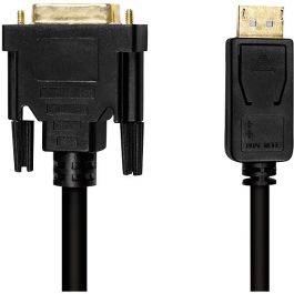 LogiLink CV0132 Cable DisplayPort 1.2 a DVI-D 3m negro, Full HD 1080p 60Hz, Macho/Macho, Oro