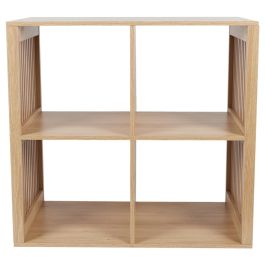 Home Deco Factory Estantería Klaus 4 Compartimentos Madera 69,6x32x66 cm