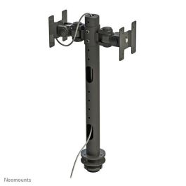 Neomounts FPMA-D050Dblack Soporte de Escritorio Doble Inclinable Giratorio Rotatorio para 2 Monitores 10-27" Altura Ajustable con Pasacables Negro