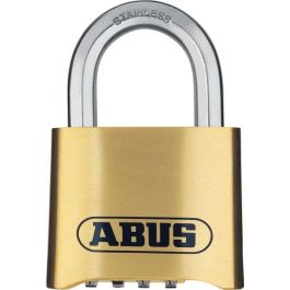 Candado combinado - ABUS - 180IB/50 B/DFNLI - Cuerpo de latón forjado - Arco de acero inoxidable - Código numérico de cuatro dígitos Precio: 48.50000045. SKU: B1F5PBV5FN