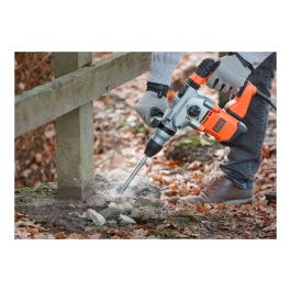 Black+Decker Martillo percutor SDS-Plus 1250W BEHS03K-QS, 3 modos, anti-vibración, maletín
