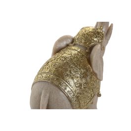 DKD Home Decor Figura Elefante Beige Dorado 10 x 22 x 25 cm
