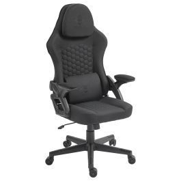 Deltaco DC130 Silla Gaming Soft Woven Mesh Negra - Silla ergonómica de malla transpirable para juegos