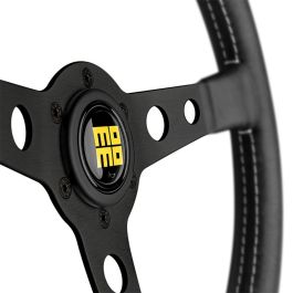 Momo MOMVPROHERIT35BR Volante Prototipo Heritage 350mm Piel Negro Tuning Clásico Tres Radios Antracita