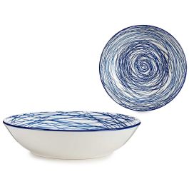 Plato Hondo 20Cm Rayado Azul Vessia (24 Unidades) Precio: 61.68999991. SKU: B129CK52X7