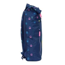 Mochila para Portátil Benetton Cool Azul marino 28 x 42 x 13 cm