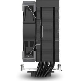 Sharkoon A50 RGB Refrigerador de Aire CPU Single Tower con Ventilador 120mm RGB Efecto Espejo Infinito, 5 Tubos de Cobre, 230W TDP Negro