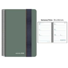 Agenda Anual (2026) Senfort Foam Espiral Tapa Pp Con Goma 160X235 S/V Verde Precio: 12.50000059. SKU: B1F79ZXNFY