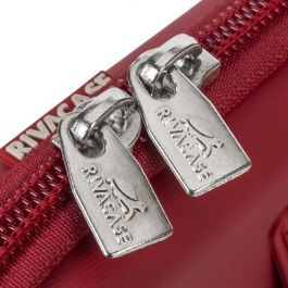 Rivacase 9101 Funda Rígida EVA para Disco Duro 2.5" Rojo, Resistente a Rayones y Agua, con 5 Bolsillos