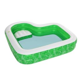 Bestway Piscina Hinchable 2 Camaras Tropical 231x231x51 cm +6 Años Jardin 54336 Bestway Piscina Hinchable 2 Camaras Tropical 231x231x51 cm +6 Años Jardin 54336