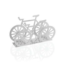 Servilletero Bici Metálica Blanca Versa 4.5x9.5x16.5 cm (2 Unidades) Precio: 4.79000038. SKU: B1G73XM33N