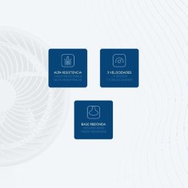 Daewoo - Ventilador de sobremesa High Speed de 25 cm (10 pulgadas) y 80W - Modelo DSF-250