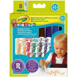 Rotuladores lavables mini kids 8 unds, con puntas redondas de seguridad 13x1,7x17,2 cm Rotuladores lavables mini kids 8 unds, con puntas redondas de seguridad 13x1,7x17,2 cm