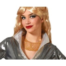 Collar Disco Dorado para Mujer - Estilo Setentero con Malla de Oro Precio: 2.78999985. SKU: B1D3QB88L6