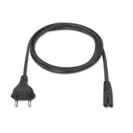 Aisens Cable de Alimentación Forma 8 CEE7/16 Macho a C7 Hembra 1.5M Negro