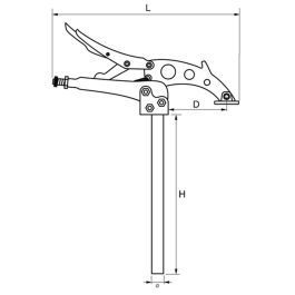 Sargento de Tornillo Grip-on 24,7 cm