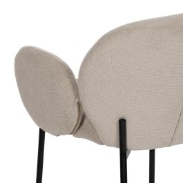 Silla Beige Tejido-Metal 66 X 60 X 79 cm