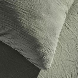 Today Juego de Cama 123327 1 Persona 140x200 cm Gasa de Algodón Lisa Salvia