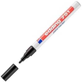 Edding Marcador Permanente 751 Tinta Opaca Brillante Negra, Punta Redonda 1-2mm, Metal/Vidrio/Plástico, 10 Unidades (10 Unidades) Precio: 29.49999965. SKU: S8421338