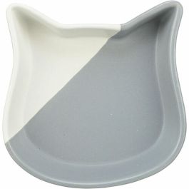 Comedero para Gato Trixie Blanco Gris Cerámica