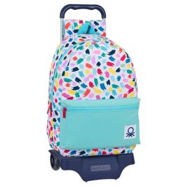 Mochila Escolar con Ruedas Benetton Painting Multicolor Mochila Escolar con Ruedas Benetton Painting Multicolor