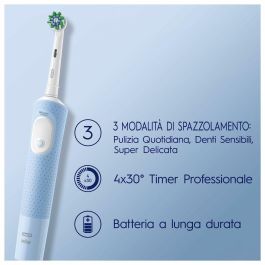 Oral-B VITALITY PRO AZUL Cepillo de Dientes Eléctrico Recargable con 3 Modos (Limpieza Diaria, Sensible, Sensible Plus) - 1 Unidad