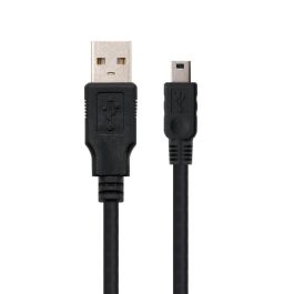 Nanocable Cable USB A 2.0 A Macho a Mini USB 5 Pines Macho para Móviles y Cámaras Digitales