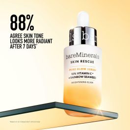 Bare Minerals SKIN RESCUE PURE GLOW SERUM Sérum Iluminador Antimanchas con 10% Vitamina C y Algas Arco Iris para Piel Sensible 30 ml