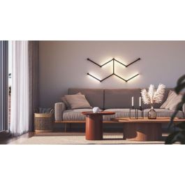 Nanoleaf Lines Skin Negro Mate 9 Piezas - Cubiertas Snap-On Ultra Ligeras para Personalizar Barras Luminosas